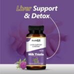 Healthally Ayurvedic Milk Thistle Liver Detox Capsule,Fatty Liver Cleanser Medicine Supplement(500 MG),Silybum Marianum Kutki Liver Care Capsule Strengthens liver Health Function - 60 Capsule - Fast UK Delivery - Image 6