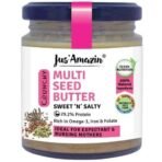 Jus' Amazin Crunchy Seed Butter (200g) - Mixed Seeds | Watermelon Seeds, Organic Sunflower Seeds, Organic Pumpkin Seeds & Organic Flaxseeds | Clean Nutrition, Zero Junk - Fast UK Delivery - Image 2