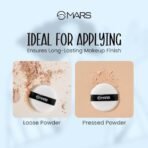 MARS Puffect Powder Puff with Strap | For Loose & Pressed Powder Application | Flawless Makeup Blend | Easy to Clean and Handle | Gentle on Skin | Pack of 2 - Fast UK Delivery - Image 5