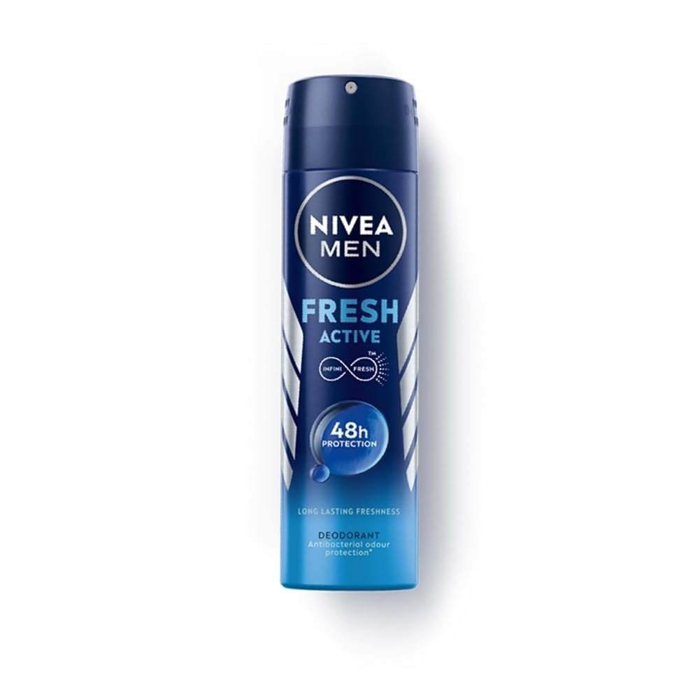 uk41zHdcSgDPL-1-1.jpg NIVEA MEN Fresh Active Deodorant, 150ml - Fast UK Delivery - Image 1