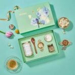 ISVARA Tea Gift - Made in Heaven Gift Set, The Royal Brew tea | Bamboo White tea candle | Isvara forest honey | Sheesham wood teaspoon | Keepsake gift box - Fast UK Delivery - Image 2