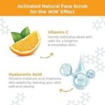 WOW Skin Science Vitamin C + Hyaluronic Acid Brightening Face Scrub | Gently Exfoliates | Smoothens Skin Texture | Hydrates Skin | Promotes Even-Toned Complexion | 100g - Fast UK Delivery - Image 4