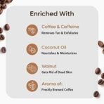 mCaffeine Exfoliating Coffee Face & Body Scrub Combo For Tan Removal | For Women & Men | Removes Blackheads and Dirt from Face, Neck, Elbows & Knees for Soft & Smooth Skin - 200gm - Fast UK Delivery - Image 4