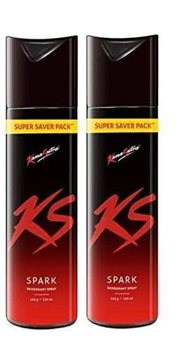 uk41zoQfnAVL-1.jpg KamaSutra Deodorants Spray For Men 220 Ml Pack Of 2, Spark, 440 Millilitre - Fast UK Delivery - Image 1