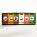Golden Tips Flavoured Green Teas Gift Box, 6 Flavors - Peach, Mango, Chocolate, Vanilla, Strawberry & Mint (150g- 75 Cups) - Fast UK Delivery - Image 2