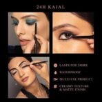 MyGlamm Manish Malhotra Beauty 24H Kajal Eyeliner-Black Diamond (Black)-0.35 gm | 24Hr Long-Lasting Kajal Pencil | Versatile, Water-Proof And Smudge-Proof |Matte Finish - Fast UK Delivery - Image 5