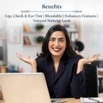 Blue Nectar Lip Tint Balm for Deep Wine Tinted Lips | Natural Beetroot Lip Balm Moisturizer for Dry Skin with Organic Ghee & Shea Butter | Long Lasting Hydrating Lip Tint (10g) - Fast UK Delivery - Image 4