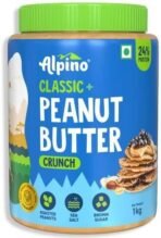 Alpino Peanut Butter Crunch, 1kg & ALPINO Natural Peanut Butter Crunch 1kg - 100% Roasted Peanuts - 30g Protein - Fast UK Delivery - Image 3