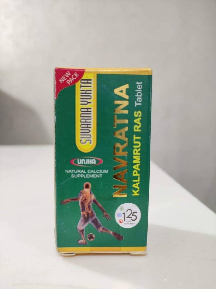 uk51-73BIjwOL-1-1.jpg Unjha Pharmacy Navratna Kalpamrut Rasa Tablet, 60 Count - Image 1