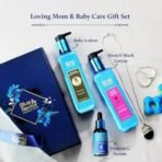 Blue Nectar Loving Mom & Baby Care Gift Set | Stretch Mark Lotion, Baby Body Lotion & Vitamin C Serum | Baby Shower Gift for Mom & Baby | Gift for Pregnant Women | New Parents Gift - Fast UK Delivery - Image 3