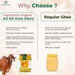 Yugmantra Organic Foods 100% Pure Natural Desi Gir Cow Ghee (500 ml x 2 = 1 litre) in Glass Bottle Prepared from A2 Milk Bilona Method-Immunity Superfood Helps Reduces Joint - Fast UK Delivery - Image 4