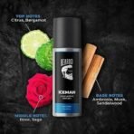 Beardo Iceman, Darkside & Spy Perfume Body Spray (Set of 3) Aromatic Fresh | Long Lasting Deodorant for Men | Date Night Body Deo Gift for Men | Christmas gift for men | Gift For Friends - Fast UK Delivery - Image 5