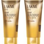 LAKME Sun Expert, Spf 24 Pa++ Ultra Matte Sunscreen, 60Ml, Sun Protection With Vitamin B3, Blocks Upto 97% Of Harmful Uvb Rays, Lightweight, For Men & Women (Pack Of 2)|For All Skin Types - Fast UK Delivery