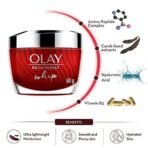 Olay Regenerist Giftpack - Whip Day Cream with 50g + Microsculpting Night Cream 50g | Hydrated & Bouncy Skin | With Hyaluronic Acid and Peptides | Normal, Oily, Dry, Combination Skin | Pack of 2 - Fast UK Delivery - Image 5
