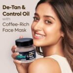 mCaffeine Coffee De Tan Face Pack Mask with Kaolin Clay, Multani Mitti & Bentonite Clay | Removes Tan, Cleanses Pores & Controls Excess Oil | For All Skin Types (100gm) - Fast UK Delivery - Image 3
