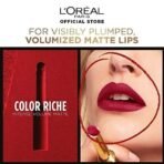 L'Oreal Paris Color Riche Intense Volume Matte Lipstick, 276 La Leather Liberated, 1.8 gm - Fast UK Delivery - Image 5