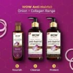 Wow Skin Science Onion Oil Shampoo & Conditioner Kit With Red Onion Seed Oil Extract, Black Seed Oil & Pro-Vitamin B5 (Shampoo + Conditioner), 600 Ml (Pack of 2) - Fast UK Delivery - Image 7