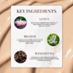 Just Herbs Skin Tint BB CC Cream With SPF 15+ Brahmi and Lotus Medium Coverage Tinted Moisturizer for Men & Women - Fast UK Delivery - Image 5