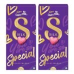 Cadbury Dairy Milk Silk Valentine's Heart Blush Chocolate Bar Gift Pack, 250 g (Pack of 2) - Fast UK Delivery - Image 2