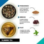 TEACURRY PCOS PCOD Slimming Tea (1 Month Pack, 30 Tea Bags) - Helps with Extra Fat, Improves Hormonal Balances - Pcos Pcod Green Teas Weight Loss, Facial Hair, Acne and Bloating | 100% Herbal Tea - Fast UK Delivery - Image 3