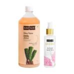 Kapiva Skin Rituals Rose Water 200ml & Aloe Amla Juice 1L | Facial Mist, Ayurvedic Juice for Healthy Clear Skin - Fast UK Delivery