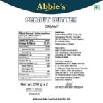 Abbie's Peanut Butter Creamy and Crunchy (510 g-Pack of 2) with 26g Protein Per 100g Serving, Zero Trans Fat/Cholesterol, Keto Friendly,100% Vegan, Good Source of Fat for Athletes, Body Builders - Fast UK Delivery - Image 6