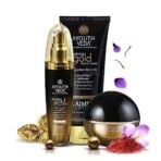 Ayouthveda Gold Face Care Kit Anti-ageing Natural Spf 15, Clean, Hydrate & Radiate Brightens Skin, Sparkling Gold Face Wash 100ml | Sparkling Gold Day Cream 50g | Sparkling Gold Night Cream 50g for Men and Women | Rakhi Special Gift - Fast UK Delivery - Image 2
