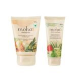 Moha Exfoliate and Glow Kit for Clear Skin | Face Wash 200ml + Herbal Scrub 100g | Suitable for All Skin Types | For Men & Women - Fast UK Delivery