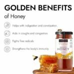 Kapiva Organic Honey 500gm | NMR tested | Unprocessed & Unpasteurized Honey |100% Raw Pure & Natural | Strengthens Immunity | 0% Added Sugar No Preservatives - Fast UK Delivery - Image 5