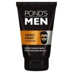 POND'S Men, Energy Bright Facewash, 100g, for Instant Brightness, with Coffee Bean Extract & Menthol, Anti-Dullness & Brightening Face Wash, Specially Developed for Men - Fast UK Delivery