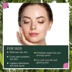 INDUS VALLEY Organic Rose Petals Powder | Rosa indica with Fresh Rose Water (Facial Toner) - For Skin Care 250ml+ 100g - Fast UK Delivery - Image 4