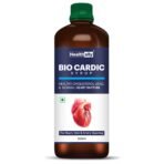 Healthally BioCardic Cardiac Care & Heart Health Syrup|Manage Cholesterol Level & BP Control Syrup with Arjunchaal Punarva Shankhpushpi Sarpagandha|Relieve Chest Blockage & Pain - 500 ML - Fast UK Delivery