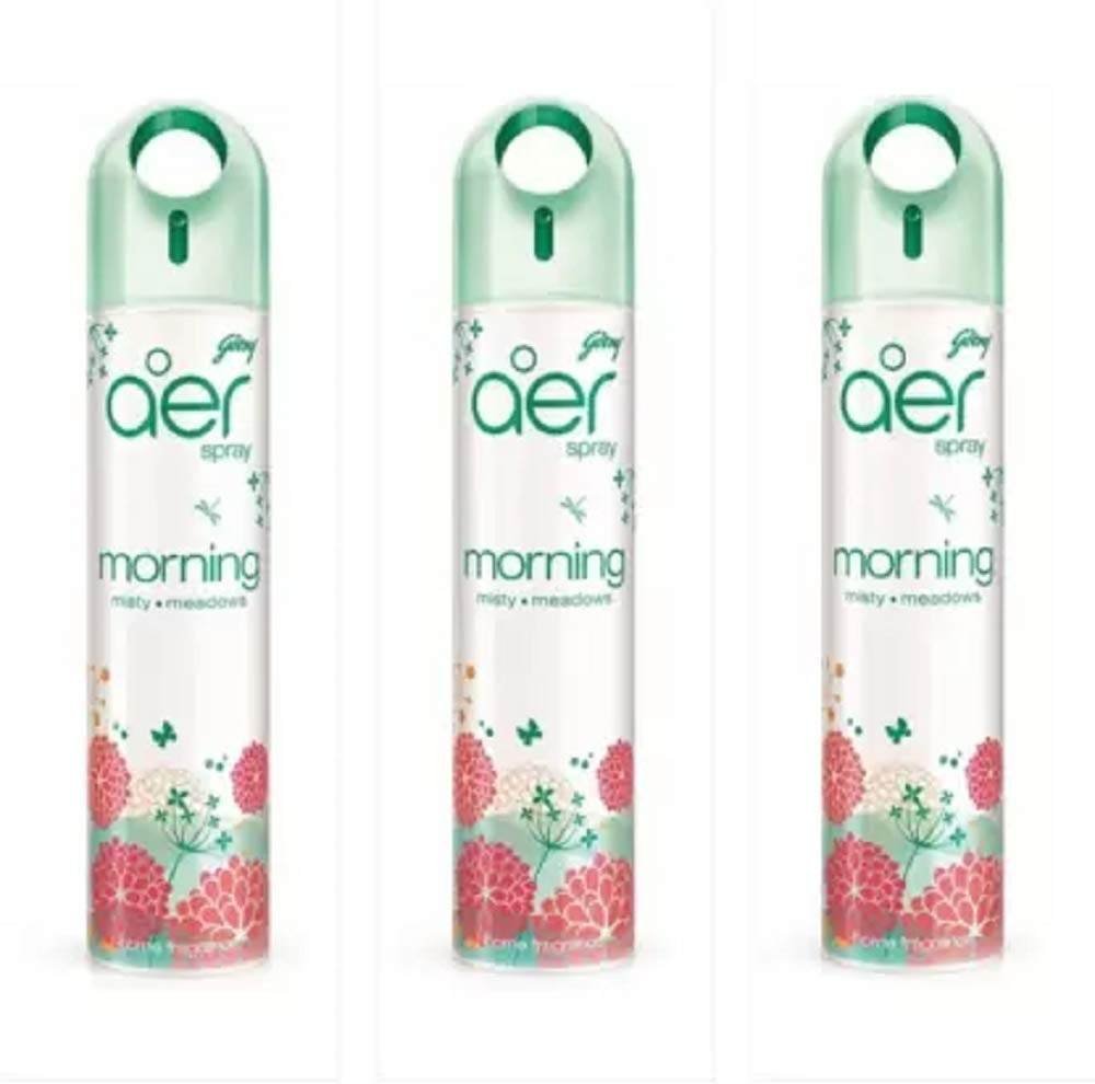 uk5117EVQXUL-1.jpg Godrej Aer Morning Misty Meadows Spray (Pack of 3 x 240 ml) - Fast UK Delivery - Image 1