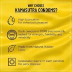 KamaSutra Mango Pleasure Flavored Condoms, Fun of Flavors for Men & Women, Dotted for Extra Stimulation, Clear, 10 Count - Fast UK Delivery - Image 4