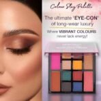 Hilary Rhoda Colour Stay Eyeshadow Palette | 12 Shades | Highly Pigmented Eyeshadow Palette | Matte & Shimmer Finish | No Fallout Eyeshadow Palette | Blendable Eyeshadow Palette | 20g - Fast UK Delivery - Image 4