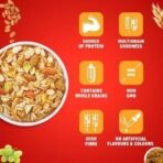 Bagrry's Crunchy Muesli 750gm Pouch| 40% Fibre Rich Oats with Bran | 82% Multi Grains, Almonds, Raisins & Honey | Breakfast Cereal | Natural Muesli - Fast UK Delivery - Image 7