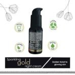 Ayouthveda Sparkling 24K Nano Elemental Gold Night Cream|Enriched with 24k Gold & Kashmiri Saffron|Reduces Fine Lines, Nourishes Skin, Improves Skin Firmness|(Pack of 1-30g) - Fast UK Delivery - Image 4
