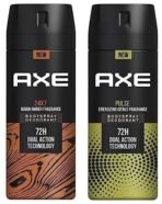 Axe Pulse Long Lasting Deodorant Bodyspray For Men, 150 ml And AXE Recharge 24x7 Bodyspray, 150ml - Fast UK Delivery - Image 2