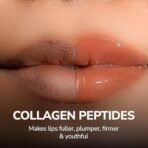Mila Beaute Peptide Lip Gloss Balm I With SPF & Hyaluronic Acid I Plump & Fuller Lips I Hydrating & Shiny Lip Balm Non Sticky I Highly Pigmented I Soft & Nourished Lips - Peach Sharbat - Fast UK Delivery - Image 3