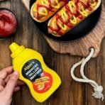 Abbie's American Yellow Mustard, 255 g Squeeze Table Top Bottle - Fast UK Delivery - Image 3