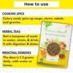 IndianJadiBooti Ajmod Apium Graveolens Celery Seeds, 100 Grams Pack - Image 6