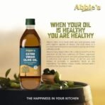 Abbie's Extra Virgin Olive Oil, Packed in Italy | Good for Salad Dressing & Flavoring | Zero Cholesterol and Trans Fat | Pet Bottle Rich In Taste | Premium & Light | Healthy Oil Choice (1Ltr, Pack of 2) - Fast UK Delivery - Image 7