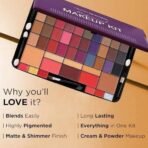 Hilary Rhoda Professional Makeup Kit | 40 Eyeshadows | Highlighter | Face Powder | 3 Contour & 3 Blushes | 6 Lip Glosses | Makeup Kit for Women | Highly Pigmented | 4 Brushes - 74g (Multicolor Shade-2) - Fast UK Delivery - Image 6