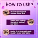 FASHION COLOUR Platinum Waterproof Mascara | Super Dense | Double Effect Silicon Brush | Extreme Curl | Waterproof | Volumising | Long Lasting | Extreme Black | Smudeproof | BLACK 8G - Fast UK Delivery - Image 6