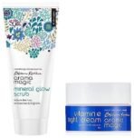 Aroma Magic Vitamin E Night Cream, 50g & Aroma Magic Mineral Glow Scrub, 200ml - Fast UK Delivery - Image 2
