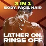 Axe Dark Temptation 3 In 1 Body, Face & Hair Wash for Men, Long-Lasting Refreshing Dark Chocolate Fragrance Natural Origin Ingredients, Removes Odor & Bacteria, Dermatologically Tested, 400ml - Fast UK Delivery - Image 7