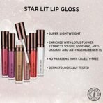 Colorbar Starlit Lip Gloss-Ray, Pink, 6 ml- Glossy Finish |Combination | Smudge Proof | Transfer Proof | Long Wearing | Paraben Free | Lightweight| Medium Skin Tone - Fast UK Delivery - Image 7