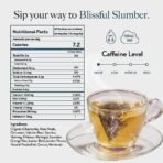 WELLBEING NUTRITION Sleep Tea|Caffeine Free Tea Bags For Insomnia & Stress Relief,Relaxation & Improved Sleep Quality|5Mg Melatonin,Chamomile,Valerian Root,Lavender (20 Pyramid Tea Bags) - Chamomile - Image 7
