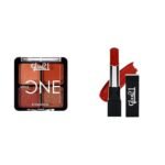 Glam 21 Little One 4-in-1 Eyeshadow Palette Ultra pigmented, |Little Lady-04Ultra Velvet Lipstick Long-lasting stay on lips Lovely matte finish 2.5gm Orange Red-15 - Fast UK Delivery