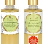 Just Herbs Silky Strength Aloevera Wheatgerm Moisturizing Shampoo for Dry and Brittle Hair-200 ML & Ayurvedic Anti-Dandruff Soya Protein Herbal Shampoo, For Men & Women, Chemical Free - 200 ML - Fast UK Delivery